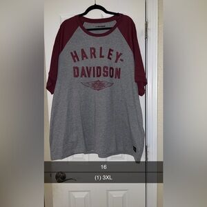 BNWT Men’s maroon and grey short sleeve tshirt